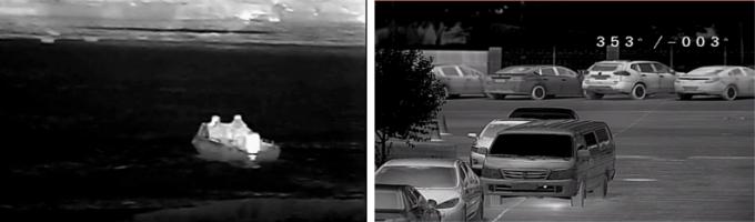 Macchina fotografica doppia di registrazione di immagini termiche del sensore, videosorveglianza infrarossa del confine di PTZ