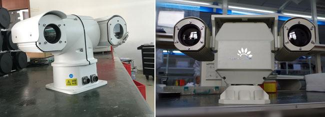 Macchina fotografica termica doppia di visione del veicolo, macchina fotografica non raffreddata della lunga autonomia PTZ