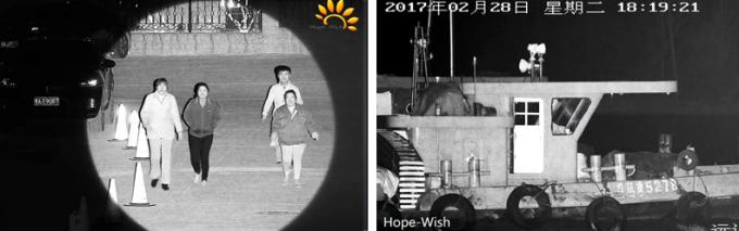 Macchina fotografica infrarossa interurbana del CCTV di HD, macchina fotografica di visione notturna del laser di sorveglianza della città