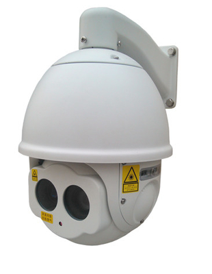 macchina fotografica a corta portata usata all'aperto del laser IR PTZ di 300m, macchina fotografica del IP della cupola di visione notturna