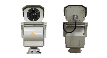 Macchina fotografica infrarossa ferroviaria di registrazione di immagini termiche della macchina fotografica 640*512 di registrazione di immagini termiche di sicurezza PTZ