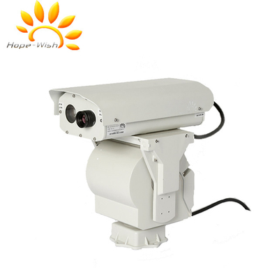Macchina fotografica infrarossa di registrazione di immagini termiche IP66, videocamere di sicurezza del sistema di allarme di PTZ Cctv