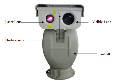 Sensore infrarosso di CMOS della macchina fotografica del CCTV della macchina fotografica PTZ del laser della lunga autonomia di visione notturna dello zoom