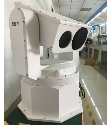 Videocamera di sicurezza termica di registrazione di immagini termiche del sistema di sorveglianza PTZ del confine bianco