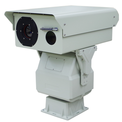 Telecamera termica a doppio sensore a lunga distanza PTZ Telecamera di imaging termica Alarme di rilevamento del movimento per il monitoraggio della sicurezza del perimetro