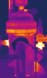 Fotocamera termica portatile a temperatura di tipo utensile, fotocamera IR leggera per una distanza di rilevamento di 2 km