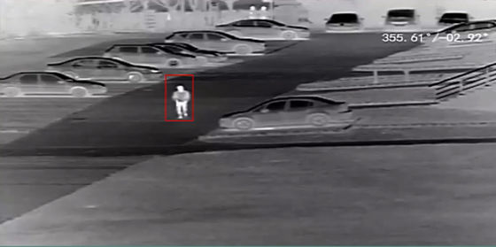 Camera termica doppia montata su auto IP66