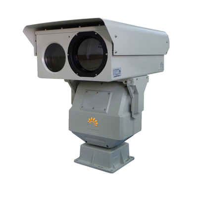 640 x 512 Risoluzione dell'immagine Fotocamera di sicurezza a doppia lente Ampio campo visivo per una sorveglianza di sicurezza completa