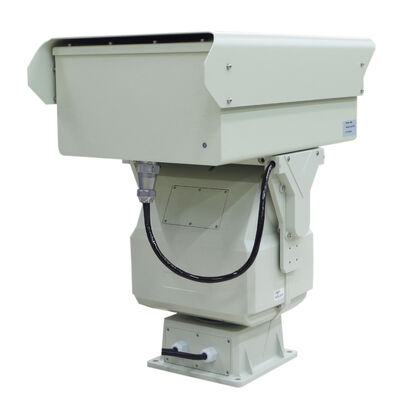 Telecamera termica a doppio sensore a lunga distanza PTZ Telecamera di imaging termica Alarme di rilevamento del movimento per il monitoraggio della sicurezza del perimetro