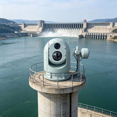Sistema di sorveglianza termica con telecamera termica multi-sensore a lunga distanza per applicazioni di sicurezza del perimetro