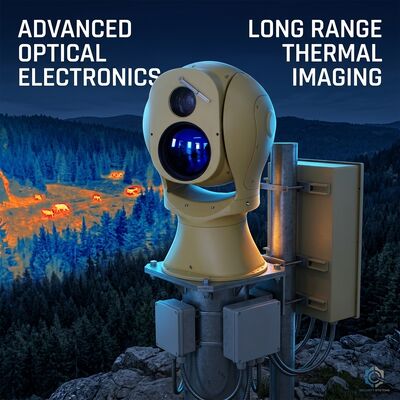 Telecamera termica PTZ con zoom ottico 10x, impermeabile IP66 e tracciamento intelligente per la sicurezza perimetrale