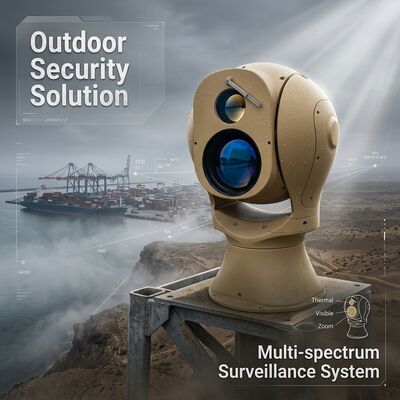 Distanza di rilevamento Veicolo 13 km Camera infrarossa a lungo raggio umanaPiattaforma elettronica ottica multispectralLente termica per la sicurezza