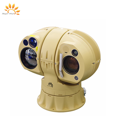 640 X 512 Telecamera PTZ Termica Con Precisione di Posizionamento GPS 10 Meter Per Sorveglianza