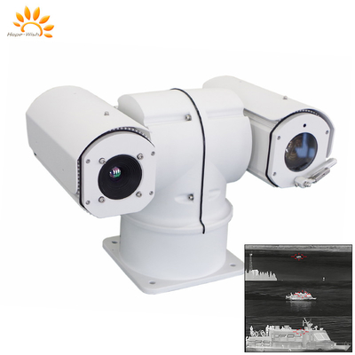 Risoluzione Ptz Fotocamera di immagini termiche a infrarossi L'angolo laser a lungo raggio per il rilevamento dell'umidità