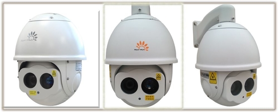 macchina fotografica di visione notturna della rete HD IR di 200m, macchina fotografica della cupola di inclinazione della pentola del laser 30X