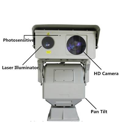macchina fotografica infrarossa del laser della lunga autonomia PTZ di sicurezza di 1KM con la lampadina di 808nm IR