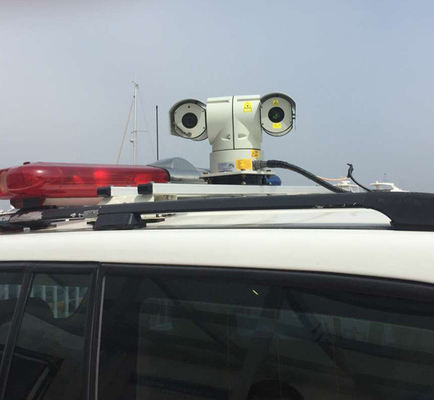 Macchina fotografica del laser del supporto PTZ dell'automobile/videocamera di sicurezza infrarossa della lunga autonomia di visione notturna
